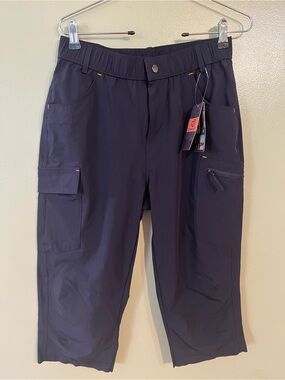 GymBrave   Womens  Navy Cargo  Pants Hiking Quick Dry Camping  Navy M  NWT